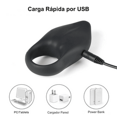 Anillo Vibrador Retardante de Eyaculación para Pene con Estimulador de Clítoris y Control Remoto