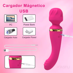 Varita Masajeadora de Clítoris y Punto G Grande con Vibrador