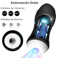 Copa Masturbadora Automática para Hombre con 3 Modos de Succión y Vibración