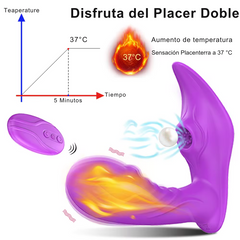 Vibrador con Succionador de Clítoris con 20 Velocidades y Control Remoto Inalámbrico CD05