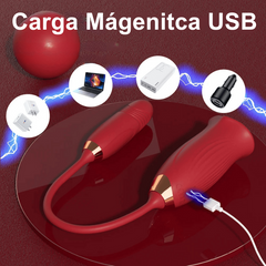 Masajeador de Clítoris Tipo Lengua con Bala Estimuladora