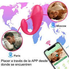 Vibrador Curvo Doble con Control Remoto inalámbrico por Bluetooth y aplicación TD023