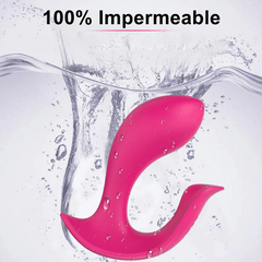 Consolador Doble con Estimulador de Clítoris y Punto G con Control a Través de App Bluetooth