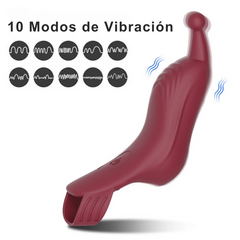 Dedo Vibrador con Estimulador de Clítoris y Punto G