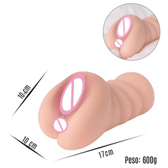 Masturbador Manual con Sensación y Forma Real de Vagina y Boca
