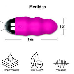 Bala Vibradora Tipo Huevo con 10 Velocidades a Control Remoto