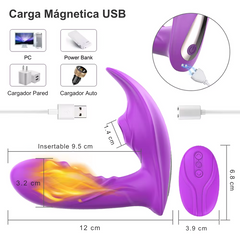 Vibrador con Succionador de Clítoris con 20 Velocidades y Control Remoto Inalámbrico CD05