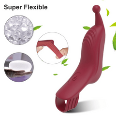 Dedo Vibrador con Estimulador de Clítoris y Punto G