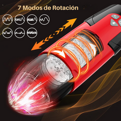Copa Masturbadora Giratoria Automática con Reproducción de Sonidos Sexuales