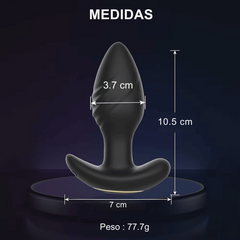 Plug Anal con Cabeza Giratoria de 360 Grados con Vibrador y Control por App a Distancia