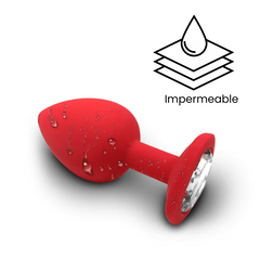 Plug Anal Rosa Tamaños Chico Mediano Grande con Base de Diamante AP+ZD