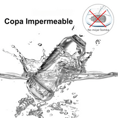 Bomba Masturbadora Automática con Succionador para Pene