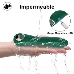 Dildo Vibrador Tipo Varita de Suave Silicona con 10 Modos de Vibración