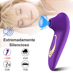 Succionador y Vibrador para Clítoris y Pezones Morado GM22-GM11
