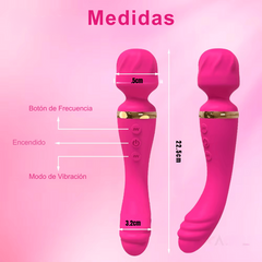 Varita Masajeadora de Clítoris y Punto G Grande con Vibrador