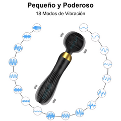 Consolador de Varita Masajeador de Clítoris Vibrador con Cabeza Flexible AV005