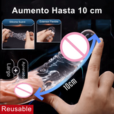 Manga Extensora de Pene Reutilizable Retardante de Eyaculación