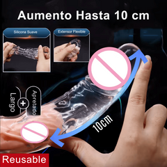 Manga Extensora de Pene Reutilizable Retardante de Eyaculación