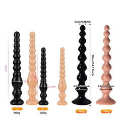 Bolas Anales Extra Grandes Anchas para Dilatación Anal con Plug Succionador