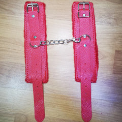 Esposas BDSM de Cuero para Pies y Manos de Distintos Colores