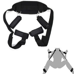 Arnés de Sujeción BDSM para Inmovilización de Manos y Piernas con Sujeción en Cuello