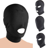 Máscara BDSM Completa con Cobertura en Ojos o Boca para Juegos de Sumisión Elástica Transpirable Unisex