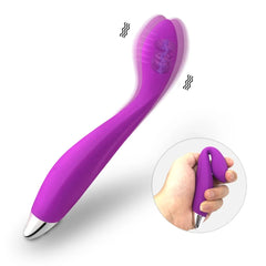 Dildo Vibrador Tipo Varita con Masajeador de Punto G Texturizado