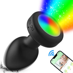 Plug Anal Vibrador con Luz Led y Control por App Bluetooth