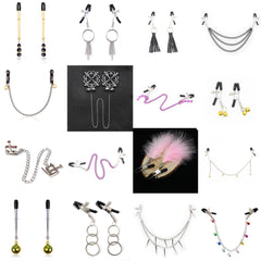 Par de Piercings BDSM para Pezones con Clip