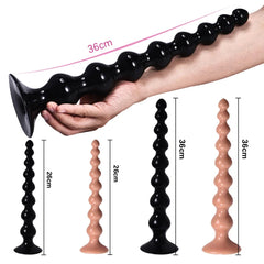 Bolas Anales Extra Grandes para Dilatación Anal con Plug Succionador