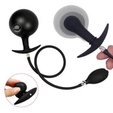 Plug Anal BDSM con Dilatador Expandible Mediante Bombeo