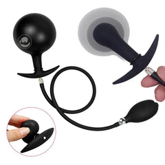 Plug Anal BDSM con Dilatador Expandible Mediante Bombeo