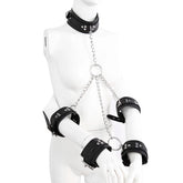 Kit de Collar y Esposas para Manos y Brazos para BDSM