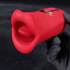 Vibrador de Succión de Clítoris Tipo Boca con Estimulador de lengua y pezones RF08