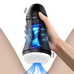 Copa Masturbadora Automática para Hombre con 3 Modos de Succión y Vibración