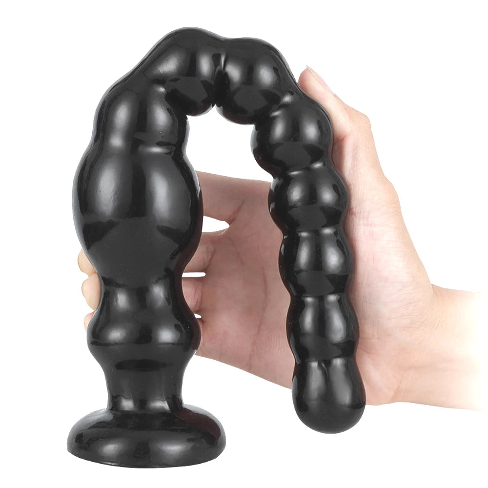 Bolas Anales Extra Grandes Anchas para Dilatación Anal con Plug Succionador