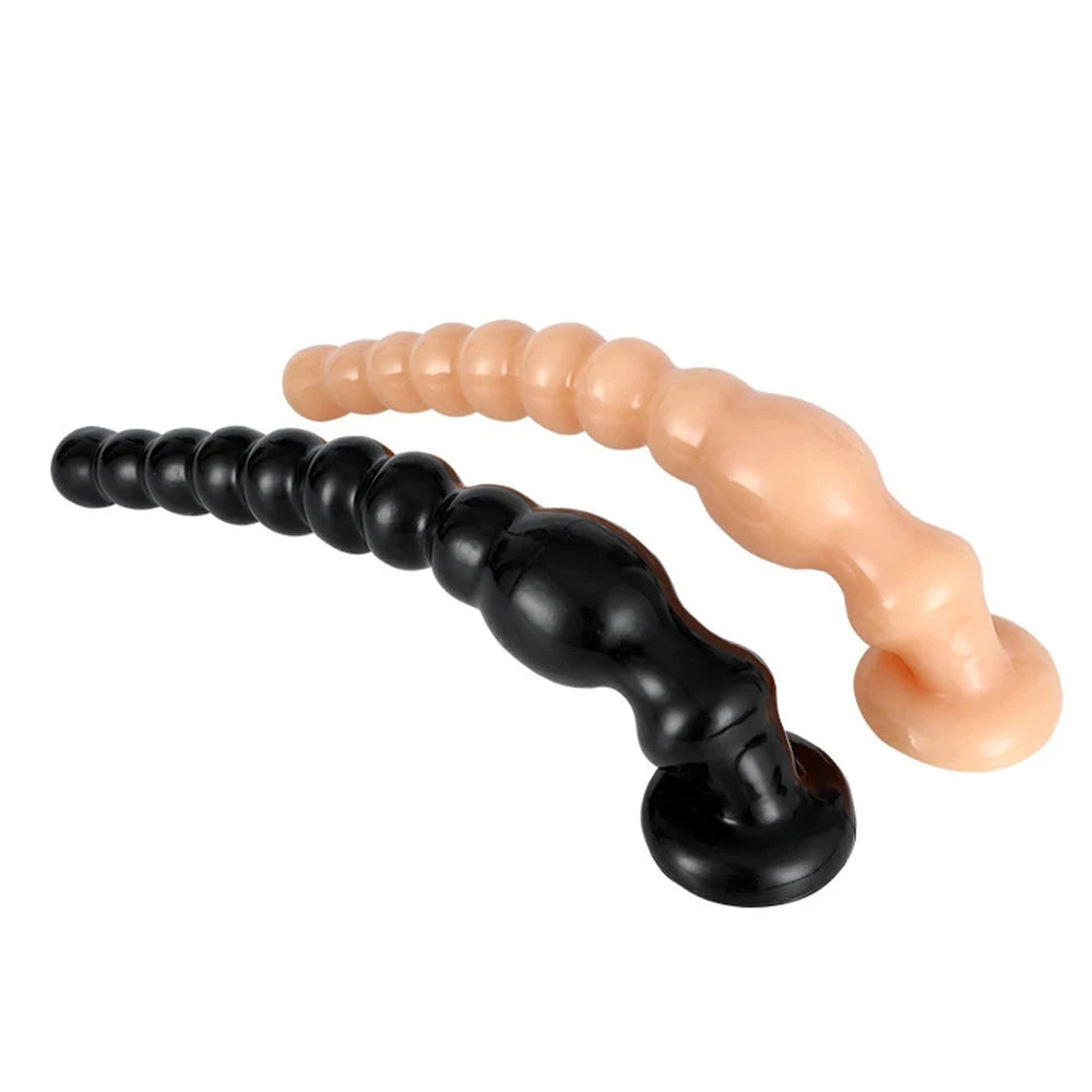 Bolas Anales Extra Grandes Anchas para Dilatación Anal con Plug Succionador
