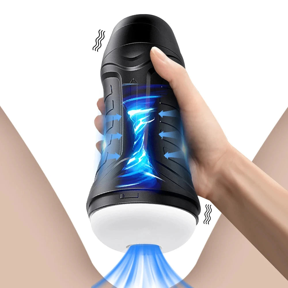 Copa Masturbadora Automática para Hombre con 3 Modos de Succión y Vibración